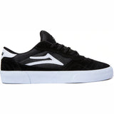 Lakai Cambridge Kid's Skate Shoes - Black/White Suede