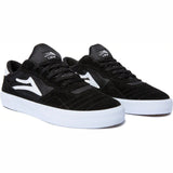Lakai Cambridge Kid's Skate Shoes - Black/White Suede