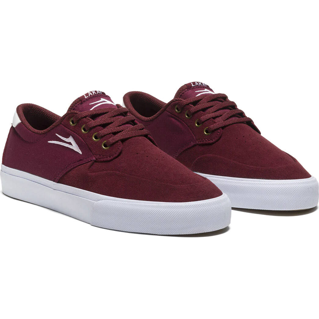 Lakai Riley 3 Skate Shoes - Burgundy Suede