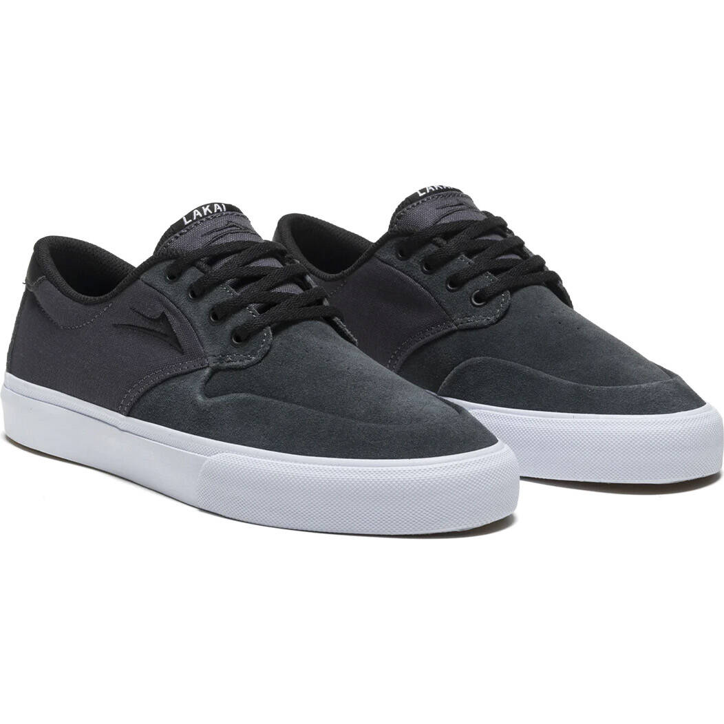Lakai Riley 3 Skate Shoes - Charcoal Suede