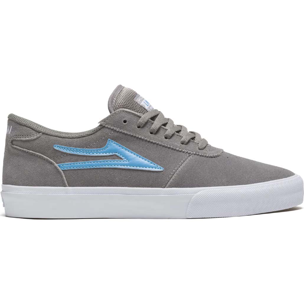 Lakai Manchester Skate Shoes - Grey/Teal Suede