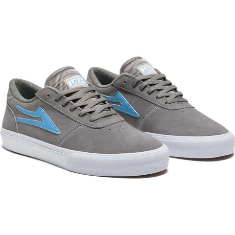 Lakai Manchester Skate Shoes - Grey/Teal Suede