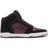 Lakai Telford Skate Shoes - Black/Burgundy Suede