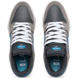 Lakai Telford Low Skate Shoes - Grey/Cyan Suede