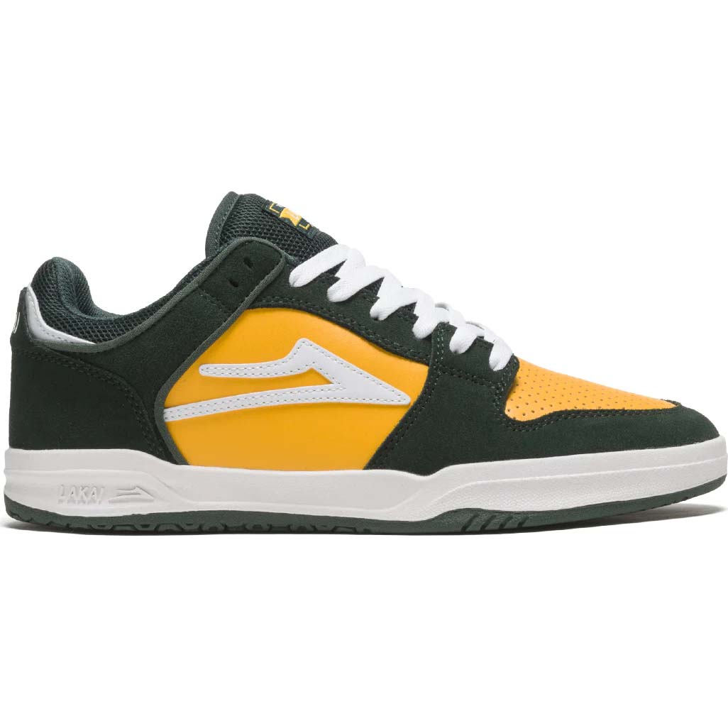 Lakai Telford Low Skate Shoes - Pine/Yellow Suede