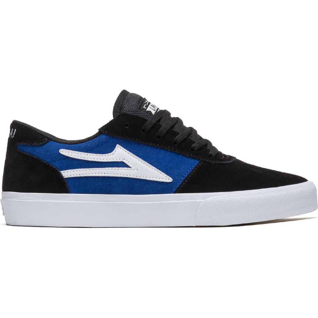 Lakai Manchester Skate Shoes - Black/Blue Suede
