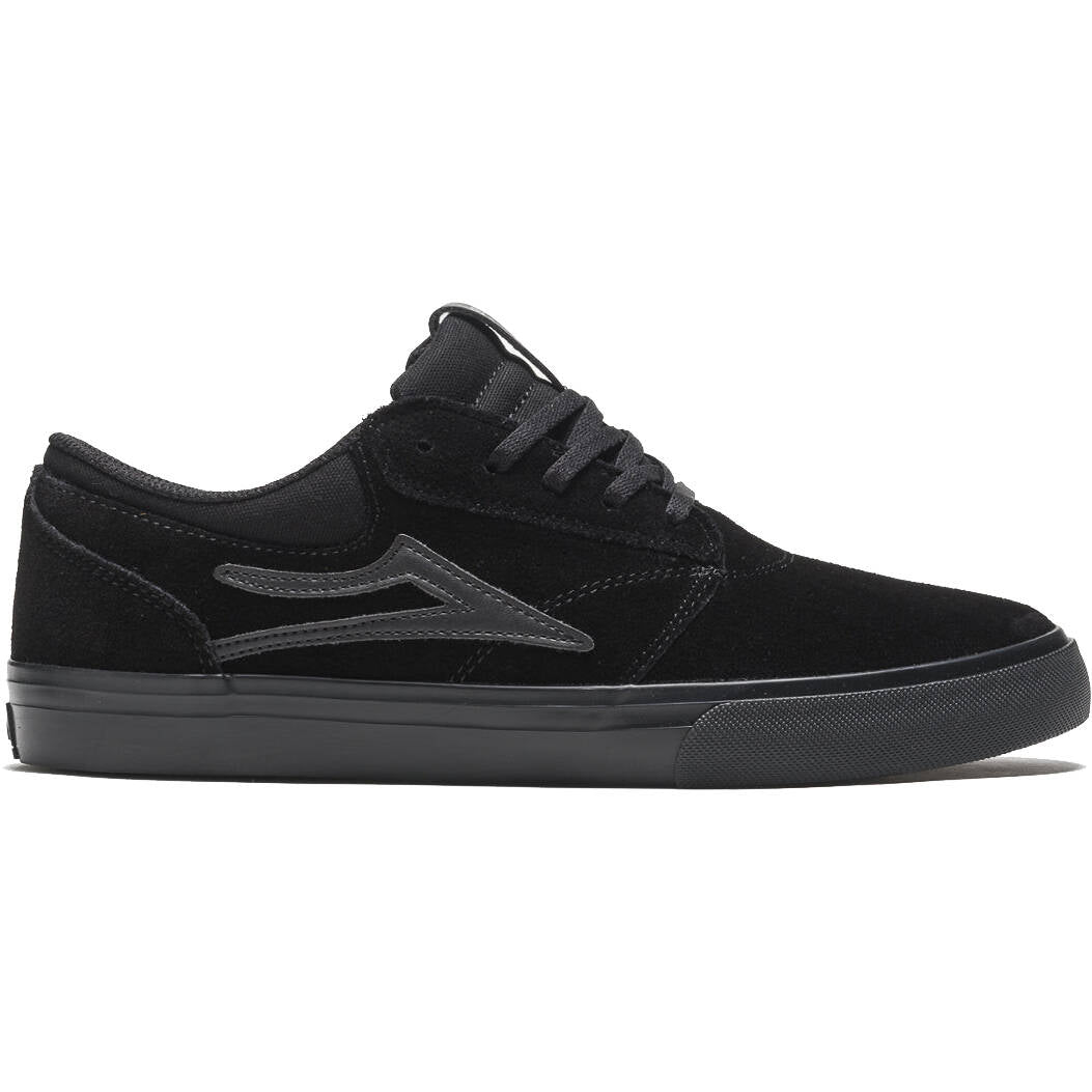 Lakai Griffin Skate Shoes - Black/Black Suede