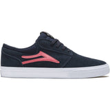 Lakai Griffin Skate Shoes - Navy/Coral Suede