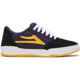 Lakai Brighton Kid's Skate Shoes - Black/Grape Suede