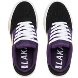 Lakai Brighton Kid's Skate Shoes - Black/Grape Suede