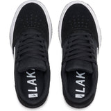 Lakai Brighton Kid's Skate Shoes - Black/White Suede