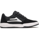 Lakai Brighton Kid's Skate Shoes - Black/White Suede