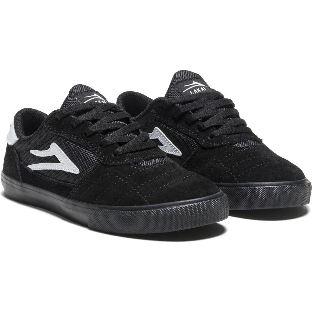 Lakai Cambridge Kid's Skate Shoes - Black/Black Suede