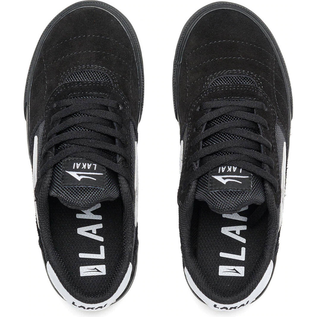Lakai Cambridge Kid's Skate Shoes - Black/Black Suede