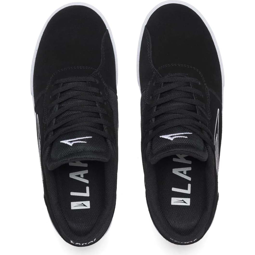 Lakai Cardiff Skate Shoes - Black Suede