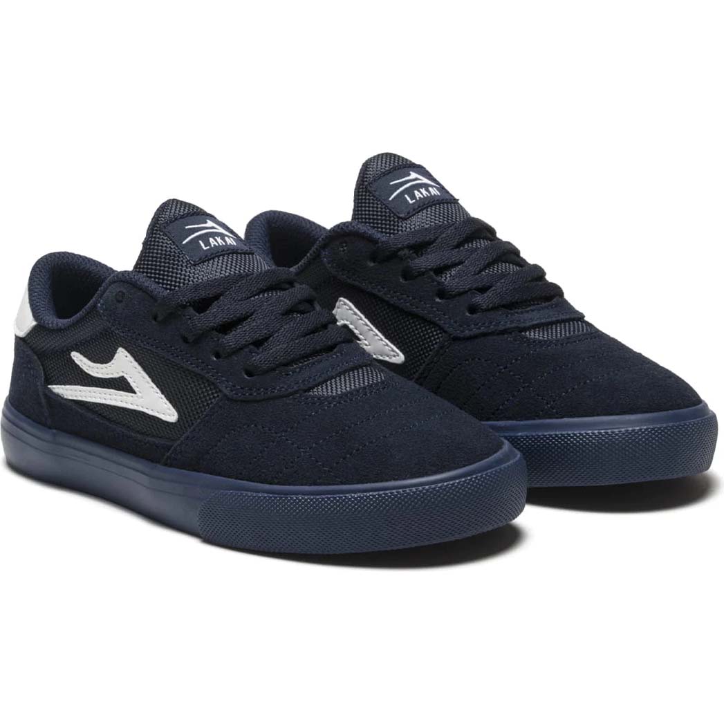 Lakai Cambridge Kids Skate Shoes - Navy/Navy Suede