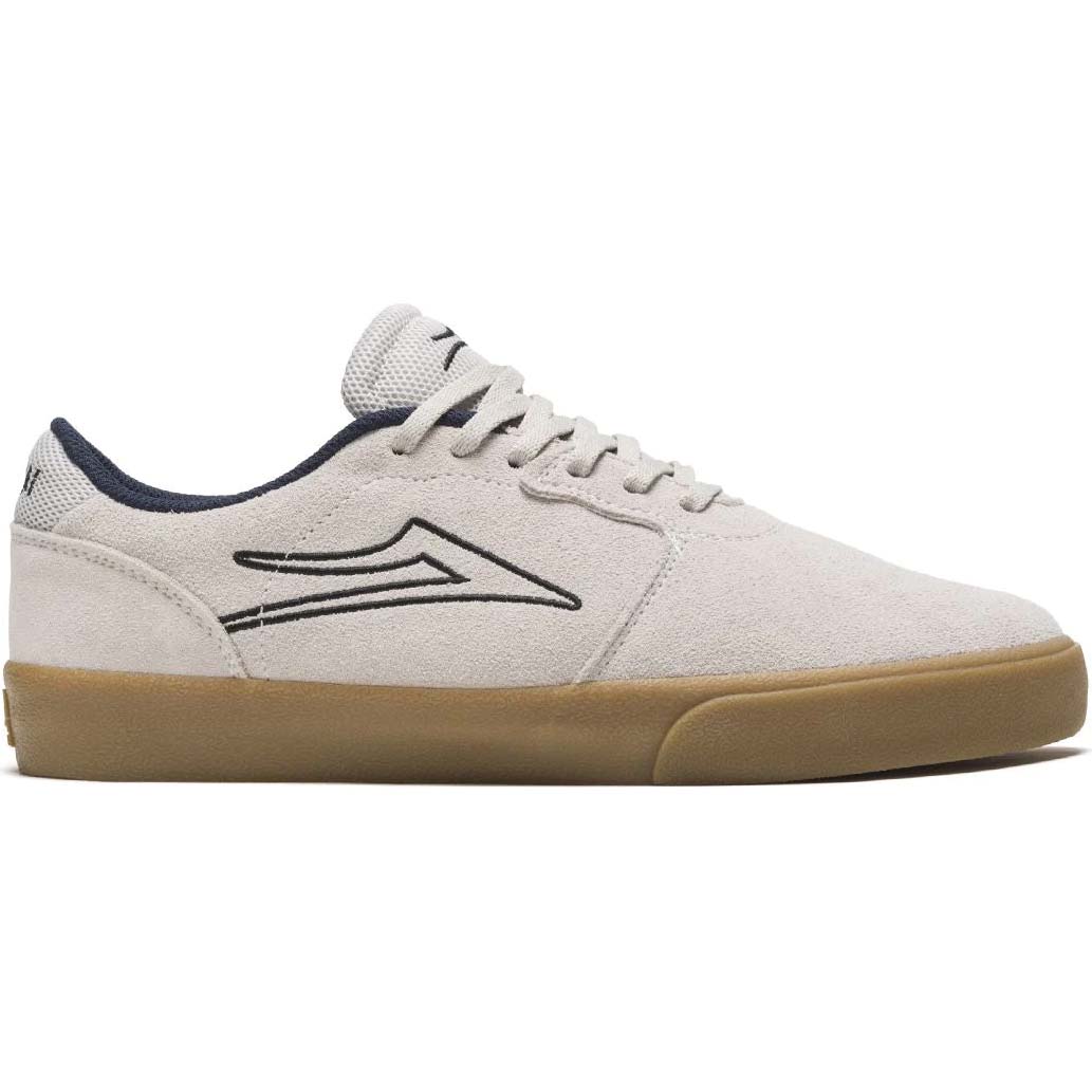 Lakai Cardiff Skate Shoes - White/Gum Suede
