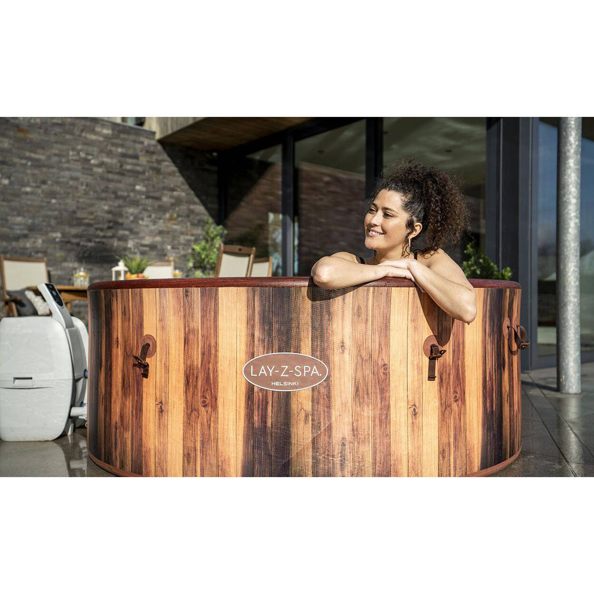 Lay-Z-Spa Helsinki 7 Person AirJet Inflatable Hot Tub