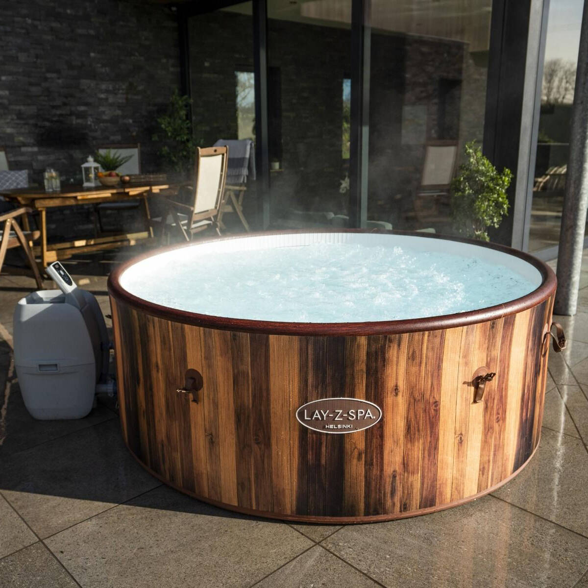 Lay-Z-Spa Helsinki 7 Person AirJet Inflatable Hot Tub