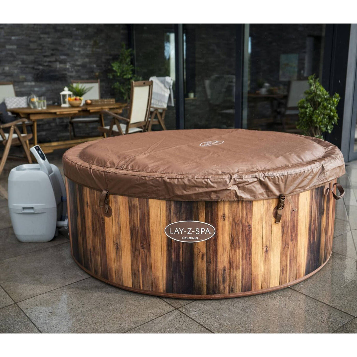 Lay-Z-Spa Helsinki 7 Person AirJet Inflatable Hot Tub