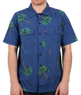 Levi's Skate Button Down Shirt - Watercolour Palm Bright Cobalt