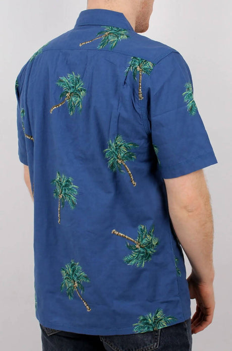 Levi's Skate Button Down Shirt - Watercolour Palm Bright Cobalt