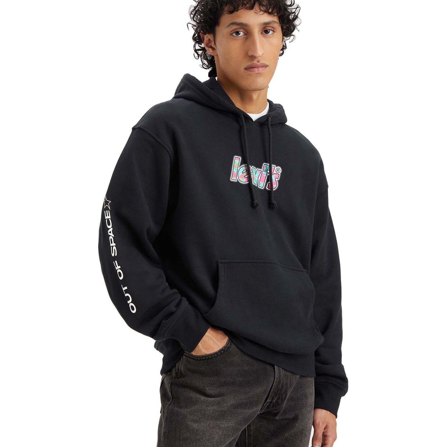 Levi's Relaxed Graphic Poster Logo Hoodie - Black