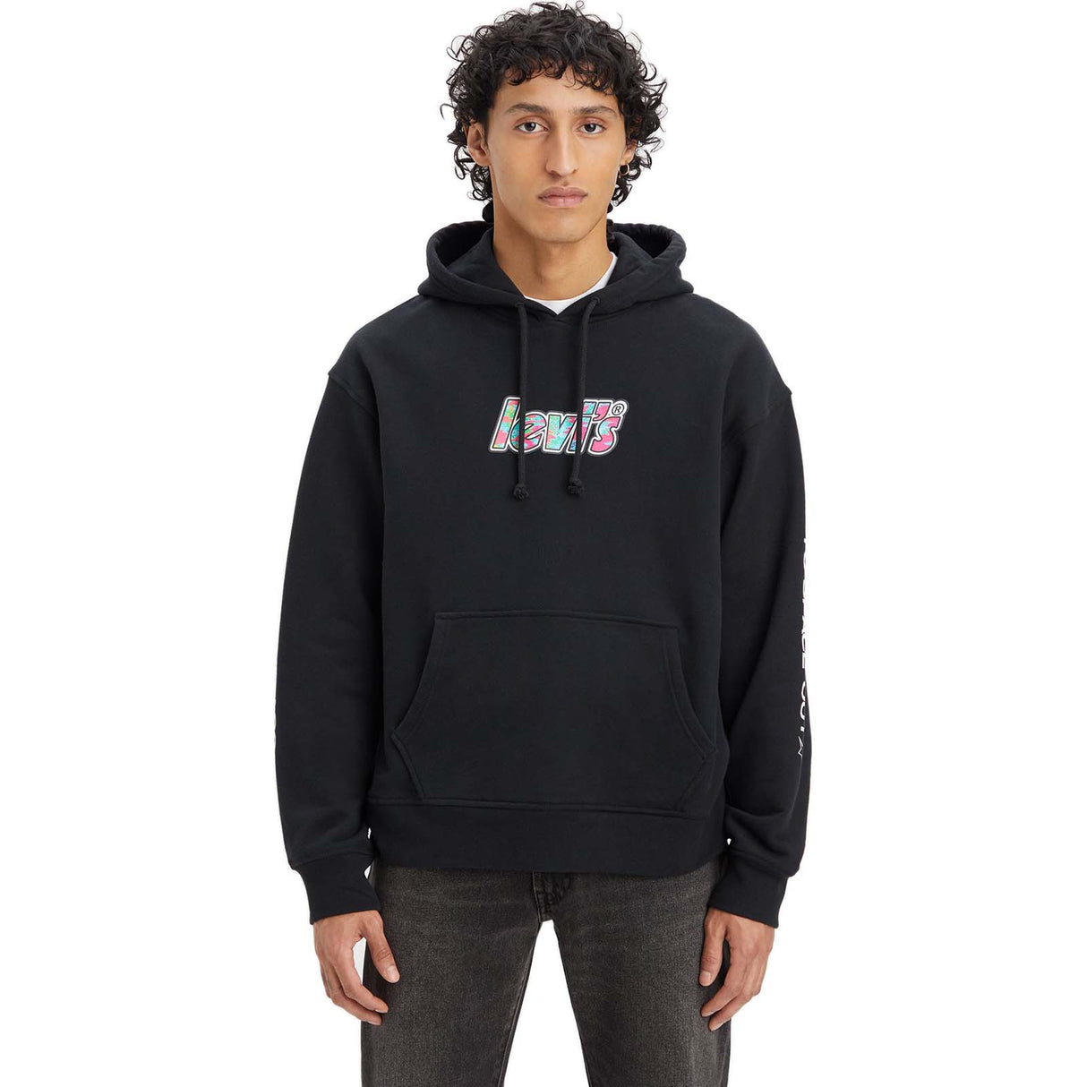 Levi's Relaxed Graphic Poster Logo Hoodie - Black
