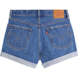 Levi's 501 Rolled Ordina Troy Scraped Shorts - Dark Indigo