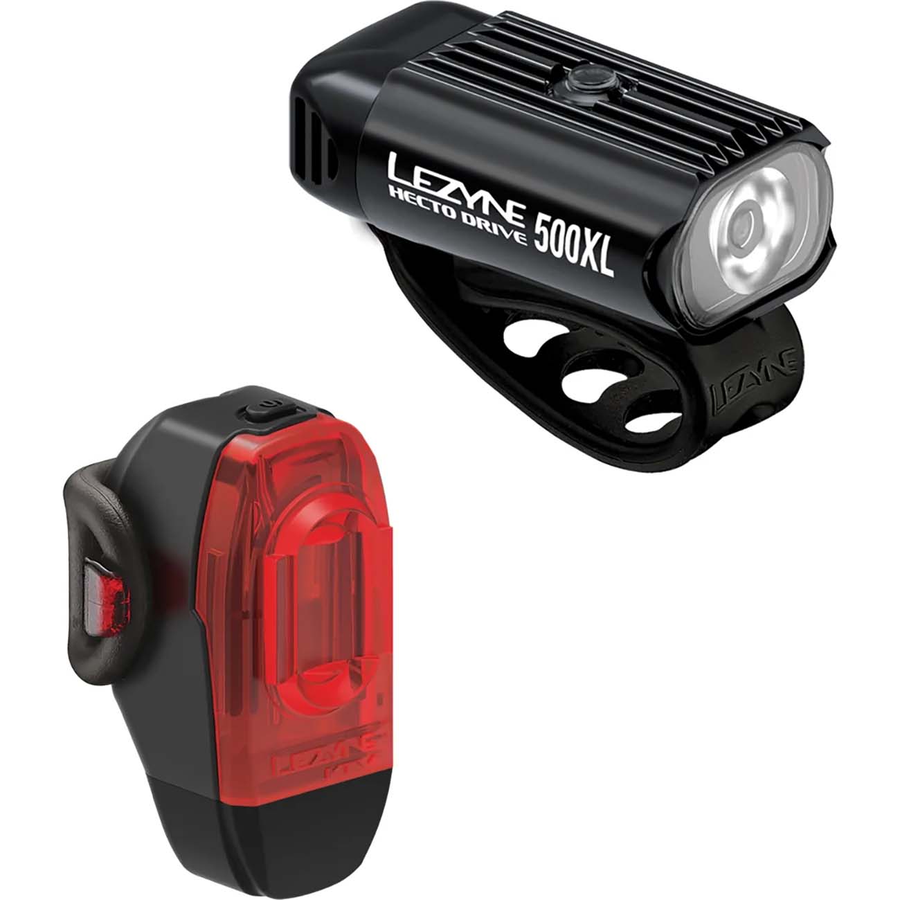 Lezyne Hecto Drive 500XL/KTV Pair Bike Light - Black/Black