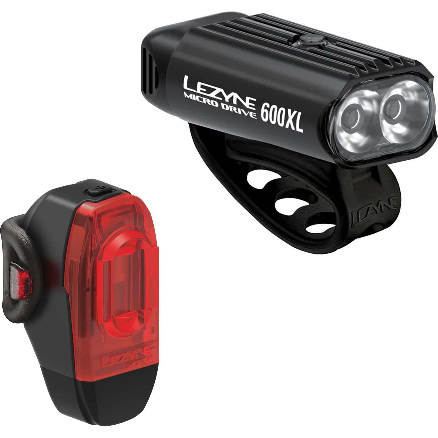Lezyne Micro Drive 600XL/KTV Pair Bike Light - Black
