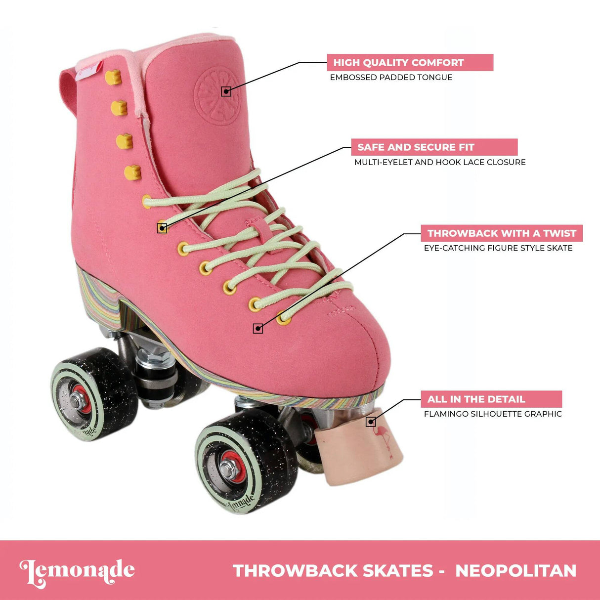LMNADE Throwback Quad Roller Skates