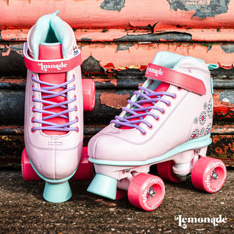 LMNADE Vibe Quad Roller Skates - Flowers (Pink)
