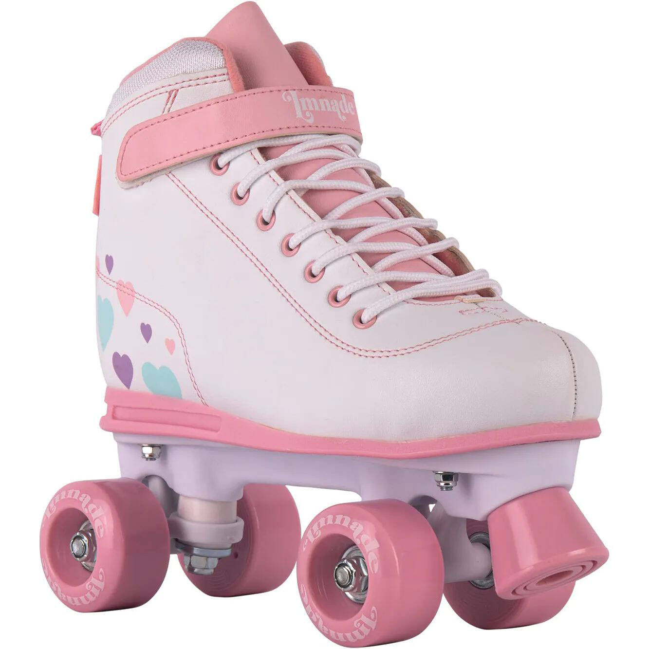 LMNADE Vibe Quad Roller Skates - Hearts (White)
