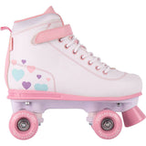 LMNADE Vibe Quad Roller Skates - Hearts (White)