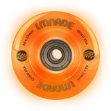 LMNADE Lites LED 85a Quad Roller Skate Wheels - Orange 62mm