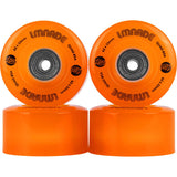 LMNADE Lites LED 85a Quad Roller Skate Wheels - Orange 62mm