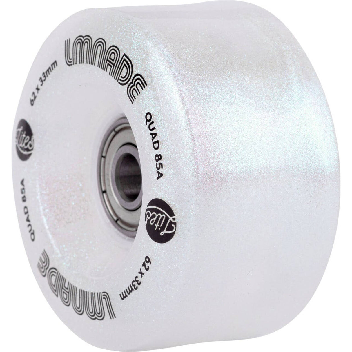 LMNADE Lites LED 85a Quad Roller Skate Wheels - Pearlescent Glitter 62mm