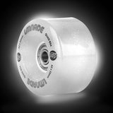 LMNADE Lites LED 85a Quad Roller Skate Wheels - Translucent Glitter 62mm