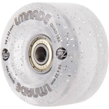 LMNADE Zest Quad Roller Skate Wheels - Clear Translucent Glitter 58mm