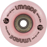 LMNADE Vibe Quad Roller Skate Wheels - Pink Translucent Glitter 54mm