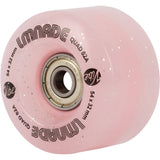 LMNADE Vibe Quad Roller Skate Wheels - Pink Translucent Glitter 54mm