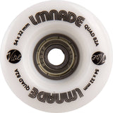 LMNADE Vibe Quad Roller Skate Wheels - White 54mm