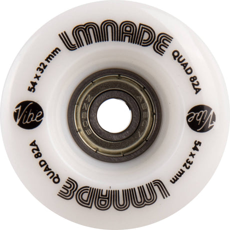LMNADE Vibe Quad Roller Skate Wheels - White 54mm