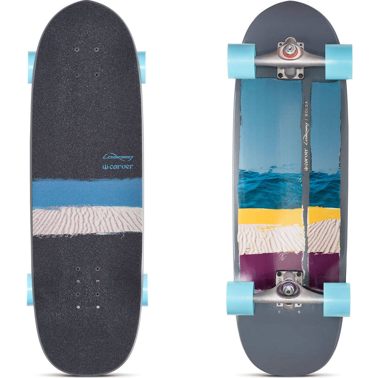 Loaded Bolsa Carver Complete Longboard - 4President Blue