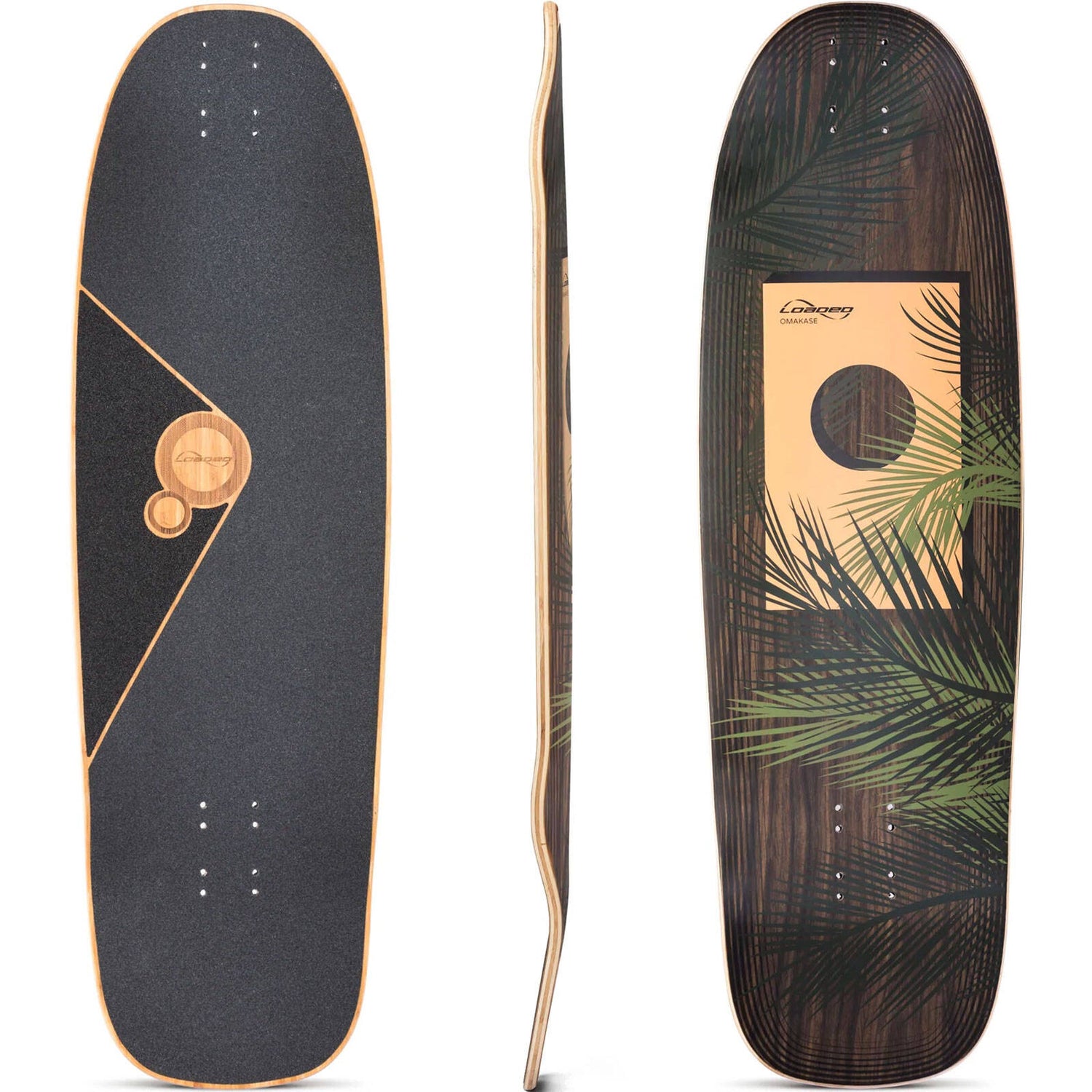 Loaded Omakase Grip & Rip Complete Longboard - Palm