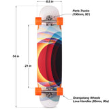 Loaded Chinchiller Big Chillin Complete Longboard - Love Handles Blue