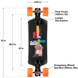Loaded Fathom Cruising Complete Longboard - Dad Bod Orange