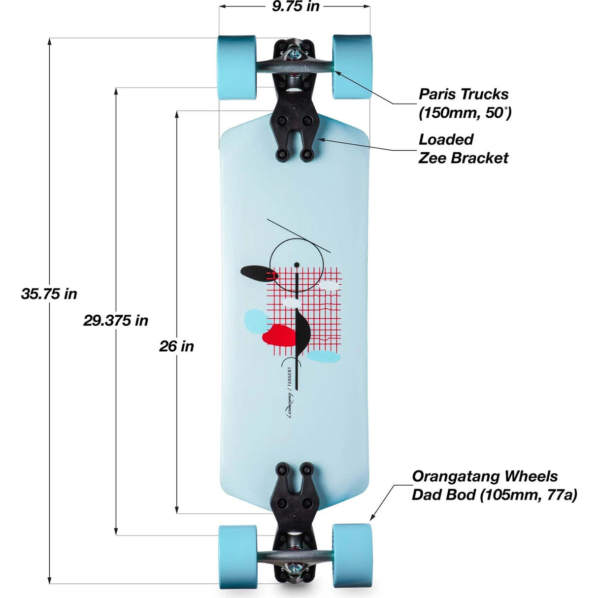 Loaded Tangent Cruising Complete Longboard - Dad Bod