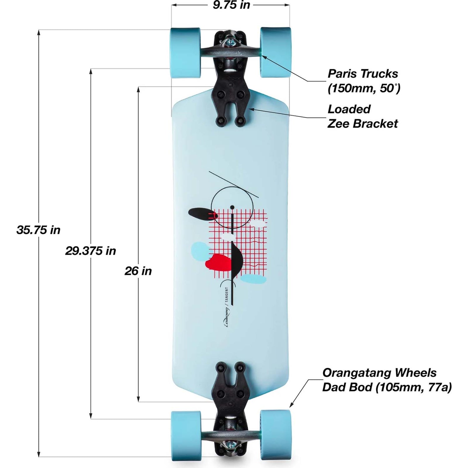 Loaded Tangent Cruising Complete Longboard - Dad Bod